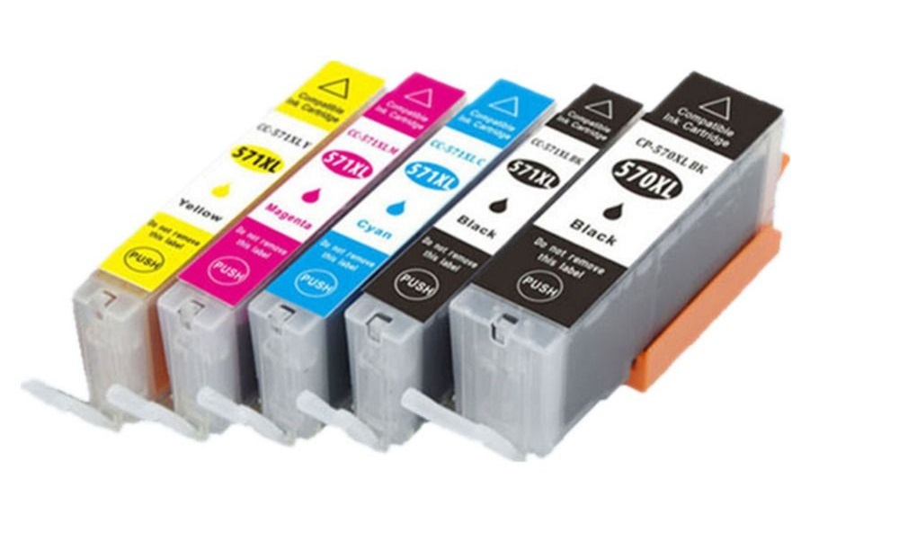 PACK CARTUCHOS COMPATIBLES CANON 5750 PG-570XL CLI-571XL Cartuchos Cartuchos  tinta compatibles CANON