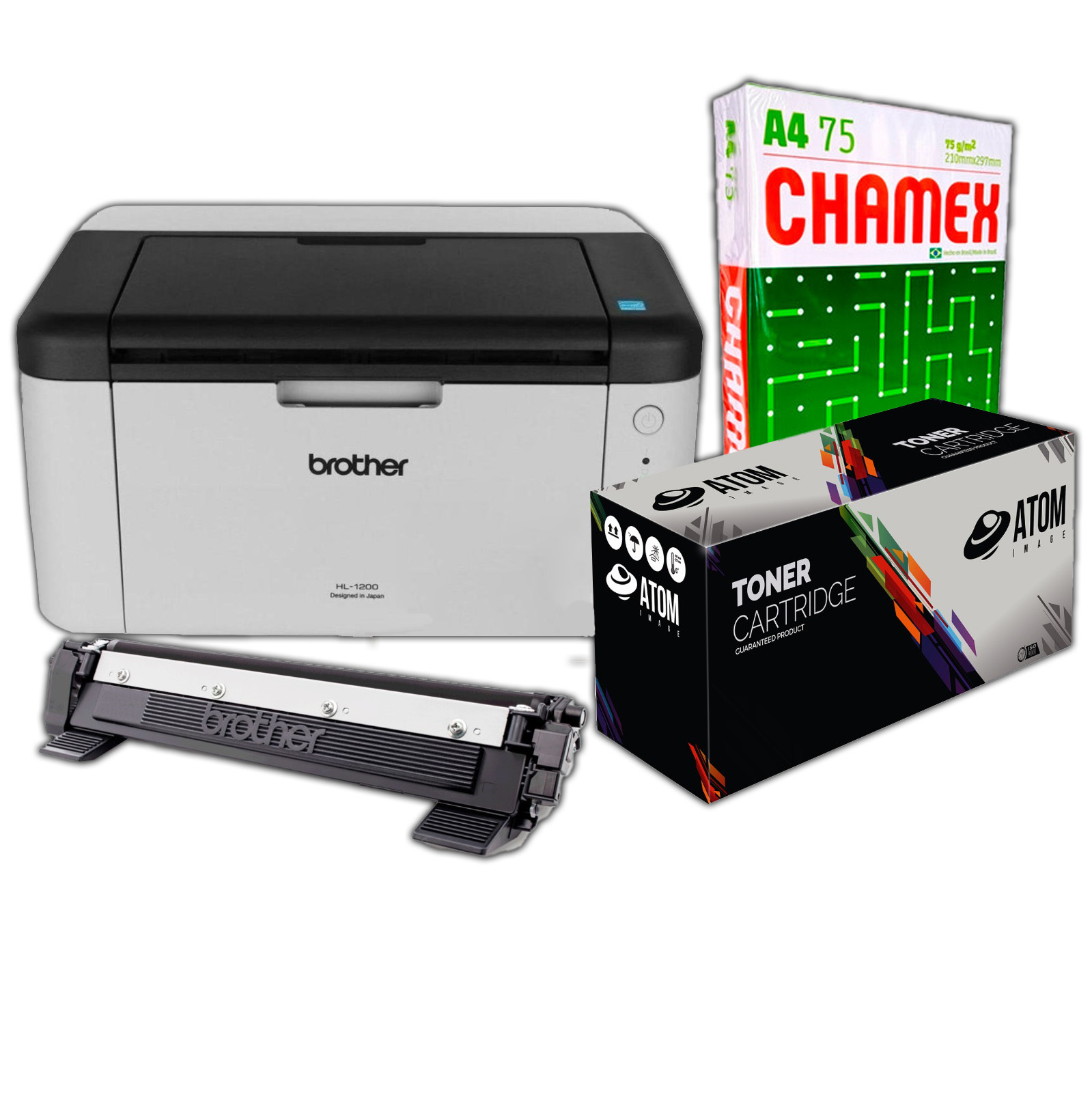 IMPRESORA LASER BROTHER HL-1200 USB + TONER DE REGALO Impresoras y  multifunciones Láser