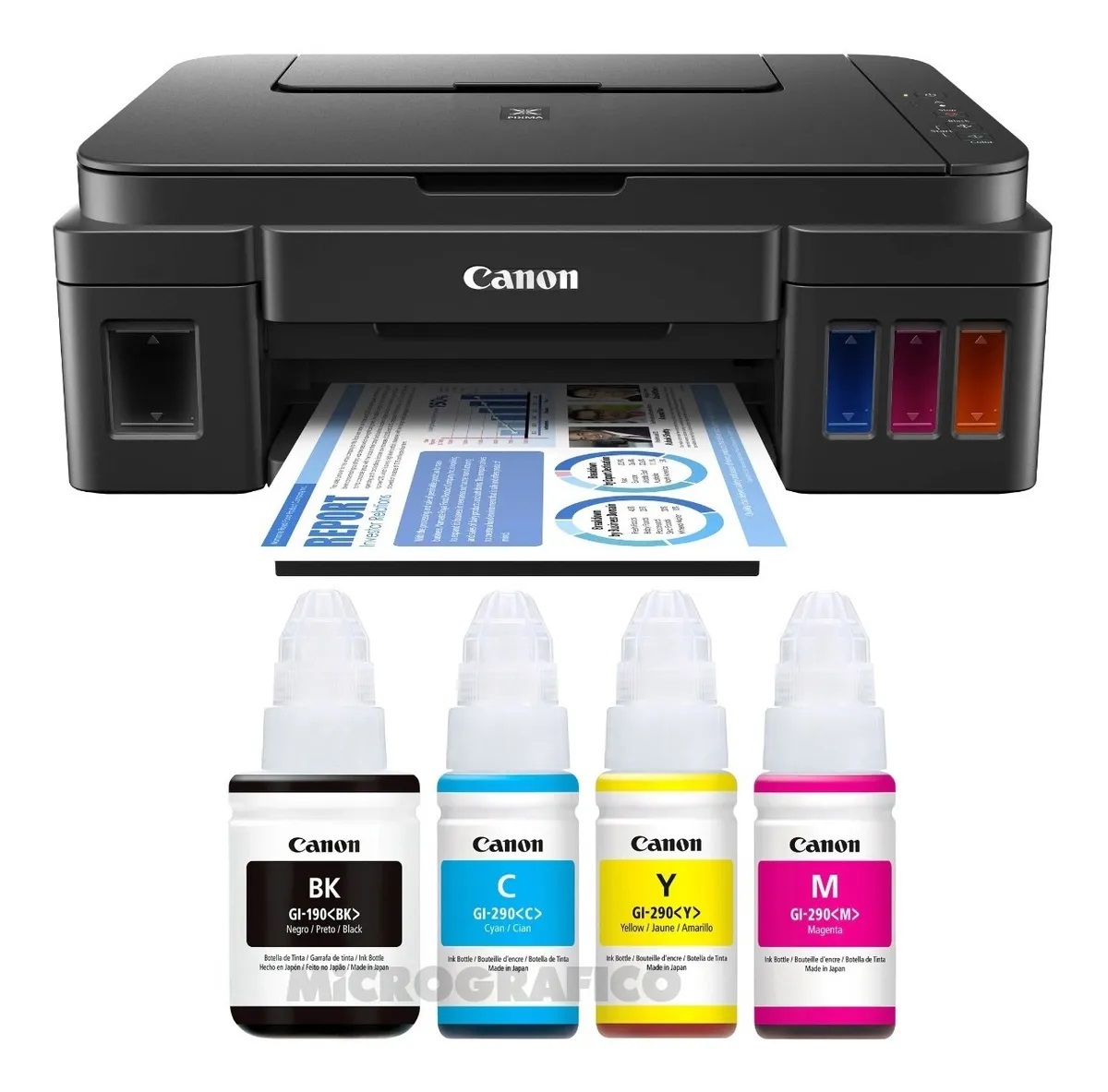 Impresora Multifunción Canon Pixma G2110, con Sistema de tinta