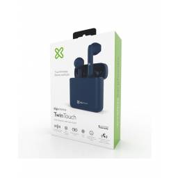 Klip Xtreme TwinTouch KTE-010 - Auriculares internos con micro - en oreja - Bluetooth - inalmbrico - azul