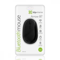 Klip Xtreme Arrow BT KMB-251BK - Ratn - diestro y zurdo - ptico - 4 botones - inalmbrico - Bluetooth 5.1 - negro