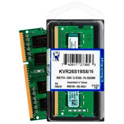 Kingston ValueRAM - DDR4 - módulo - 16 GB - SO-DIMM de 260 contactos - 2666 MHz / PC4-21300 - CL19 - 1.2 V - sin búfer -