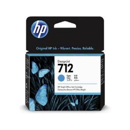 HP 712 - 29 ml - cin - original - DesignJet - cartucho de tinta - para DesignJet Studio, T210, T230, T250, T630, T650