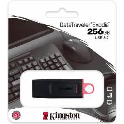 PENDRIVE KINGSTON 256GB EXODIA DATA TRAVELER 3.2