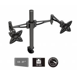 Soporte dual de escritorio para monitor hasta 27'