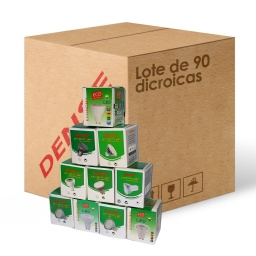 LOTE DE 90 DICROICAS LED GU10 BIPIN MR16 220 12V