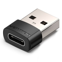 ADAPTADOR USB-A 2.0 MACHO A USB-C HEMBRA PVC - VENTION