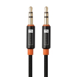 CABLE AUXILIAR 3.5MM A 3.5MM (1MTS) - ROCA TO GO - NEGRO