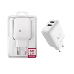 CARGADOR USB 12W  2.4A 2X USB-A (SIN CABLE) - ROCA TO GO