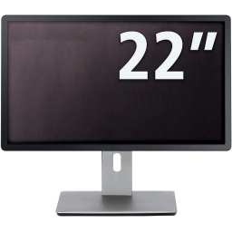 MONITOR 22" RECERT. [GRADO A+] - DP / HDMI / VGA - NEGRO