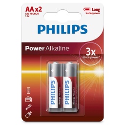 PILA AA PHILIPS ALKALINA - BLISTER 2 PILAS