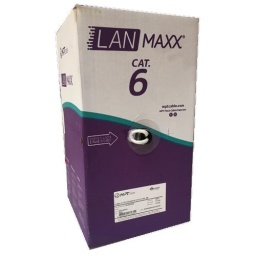 CABLE UTP EXTERIOR MAXX BOBINA 305M - CAT6 - 100% COBRE - NEGRO - MAXX6B