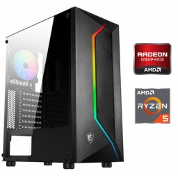 Equipo Gamer Ryzen 5 5600GT, 16GB, 500GB, Gráficos Radeon