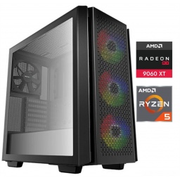 Equipo Gamer Ryzen 5 7600X, 32GB, 1TB, RX9060XT 8GB