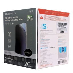 (S) Pack 20 Láminas Hydrogel Matte Privacidad Superior - Tamaño S 180FY-01Y Rock Space 6941402777784