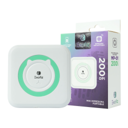 Mini Impresora Port�til MP-01   Blanco/Verde  Exofiz