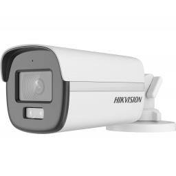 CAMARA HIKVISION 2MP BULLET COLORVU SMART HYBRID LIGHT C/AUDIO - EXTERIOR - METAL - DS-2CE12DF0T-LFS