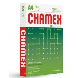 PAPEL A4 CHAMEX 500 HOJAS 75G