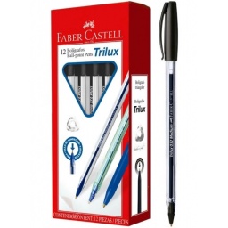 BOLIGRAFO NEGRO TRILUX FABER-CASTELL LAPICERA