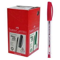 BOLIGRAFO ROJO TRILUX FABER-CASTELL LAPICERA