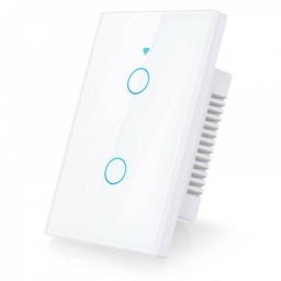 Interruptor De Luz Tctil Tuya Smart 2 Ch Wifi App