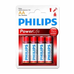 PILA AA PHILIPS ALKALINA - BLISTER 4 PILAS