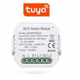 SWITCH MODULO CORRIENTE 2CH MINI WIFI TUYA SMART