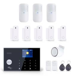 KIT ALARMA GSM WIFI TS970AL TUYA SMART CON 3 SENSORES MOV + 5 MAGNETICOS