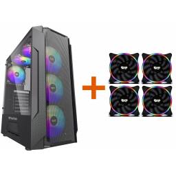 GABINETE LEO + 4 FAN D1 DARKFLASH