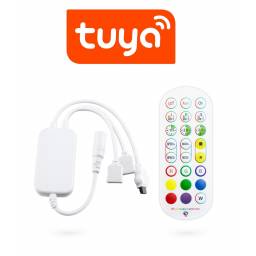 CONTROLADORA WIFI + CONTROL PARA TIRA LED TUYA SMART