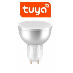 LAMPARA LED DICROICA WIFI RGB+W TUYA SMART 5W GU 5.3 BIPIN