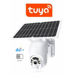 CAMARA IP SOLAR PTZ 4G LTE SIM 2MP TUYA SMART AUDIO Y MIC