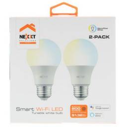 Nexxt Solutions Connectivity - Light Bulb - A19 CCT 220V 2PK