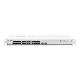 MikroTik Cloud Smart Switch CSS326-24G-2S+RM - Conmutador - inteligente - 24 x 101001000 + 2 x 10 Gigabit SFP+ - monta