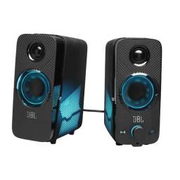 JBL Quantum Duo - Altavoces - para PC - inalmbrico - Bluetooth - 20 vatios (Total) - 2 vas - negro