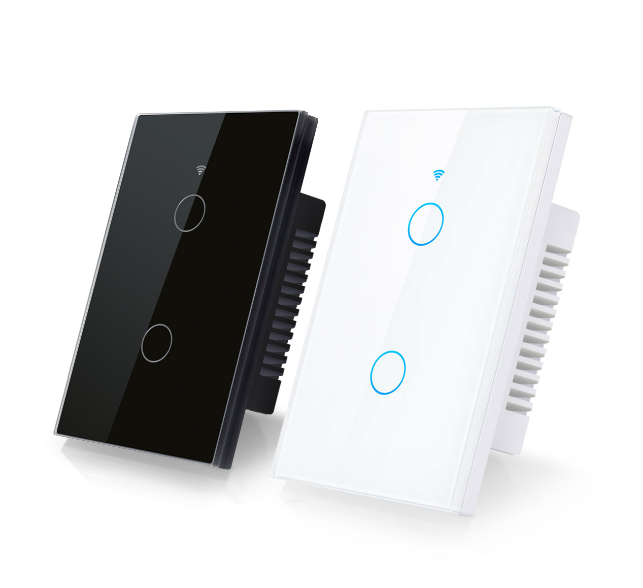 Interruptor De Luz Táctil Tuya Smart 2 Ch Wifi App Domótica