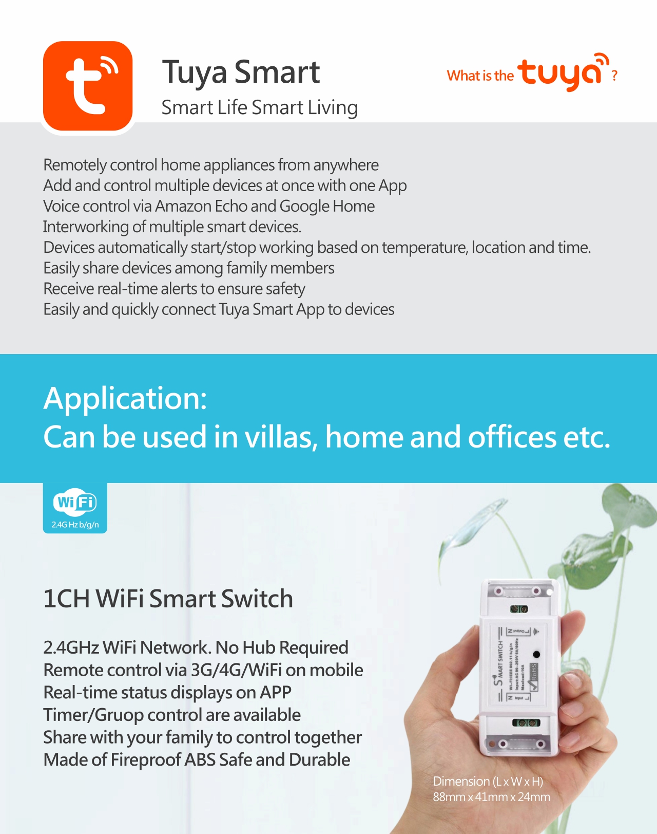 Switch Interruptor Inteligente X1 Wifi Alexa Google Home