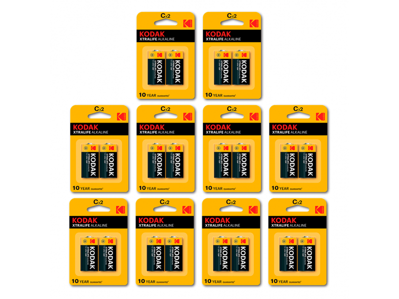PILA C X10 KODAK XTRALIFE ALKALINA