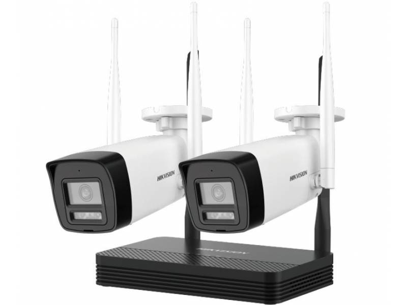KIT WIFI HIKVISION 2 CAMARAS 2MP BULLET + NVS - NKS422W0H