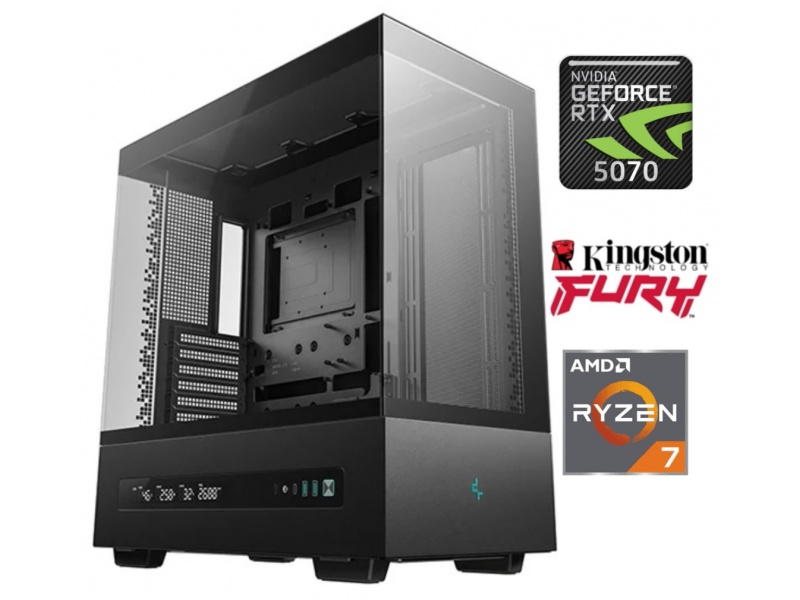 Equipo Gamer Ryzen 7 9800X3D, 32GB, 1TB, RTX 5070 12GB