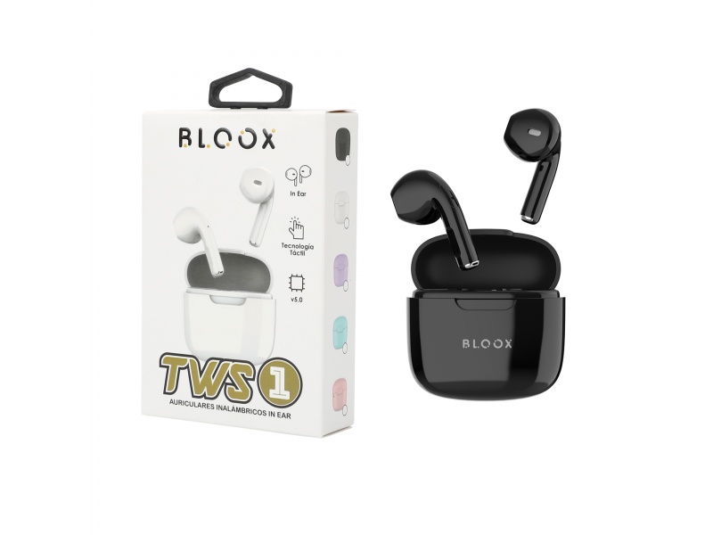 Auricular Bluetooth TWS Bloox TWS_01 Negro (BL-TWS-01/N)
