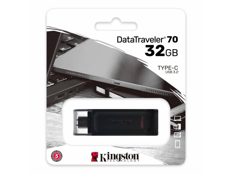 PENDRIVE KINGSTON 32GB DATA TRAVELER 70 TIPO C